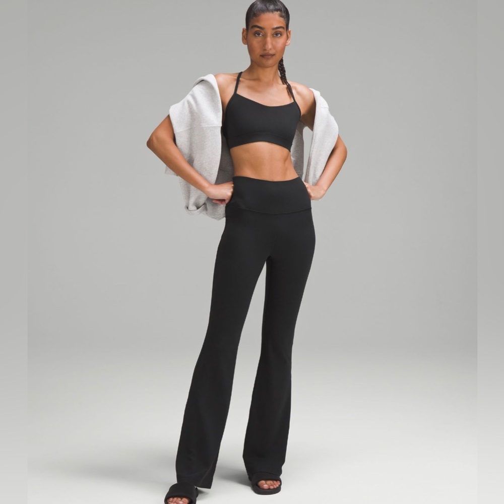 Lululemon Groove super high-rise flare pants.